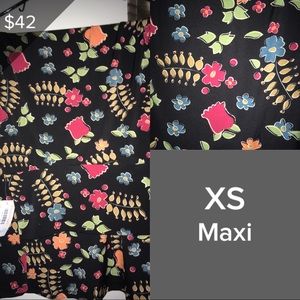 XS Floral LuLaRoe Maxi Skirt - BNWT